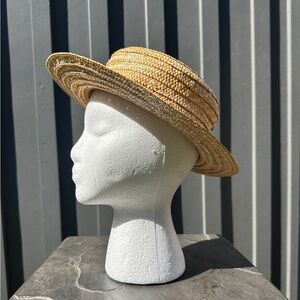 Venetian/Italian Gondola Straw Boater Hat